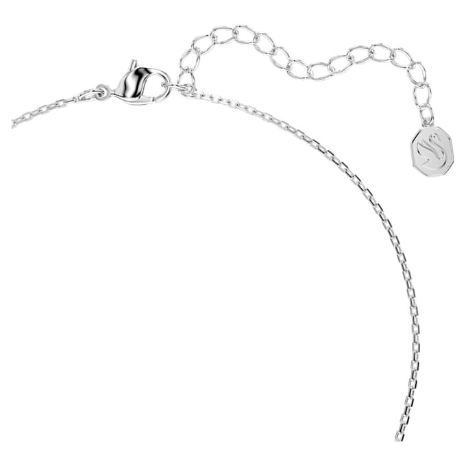Pendentif Bella V, taille ronde, bleu, plaqué rhodium Pendentif Bella V, taille ronde, bleu, plaqué rhodium
