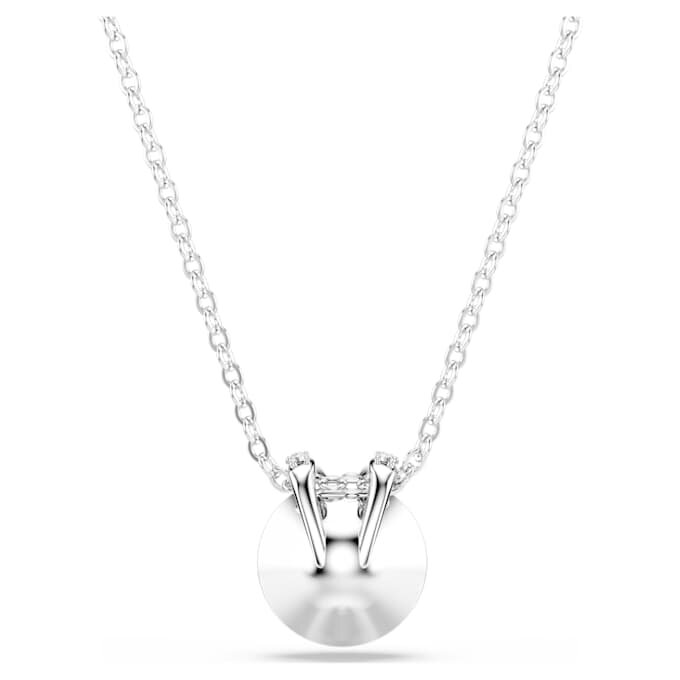 Pendentif Bella V, taille ronde, rose, plaqué rhodium Pendentif Bella V, taille ronde, rose, plaqué rhodium