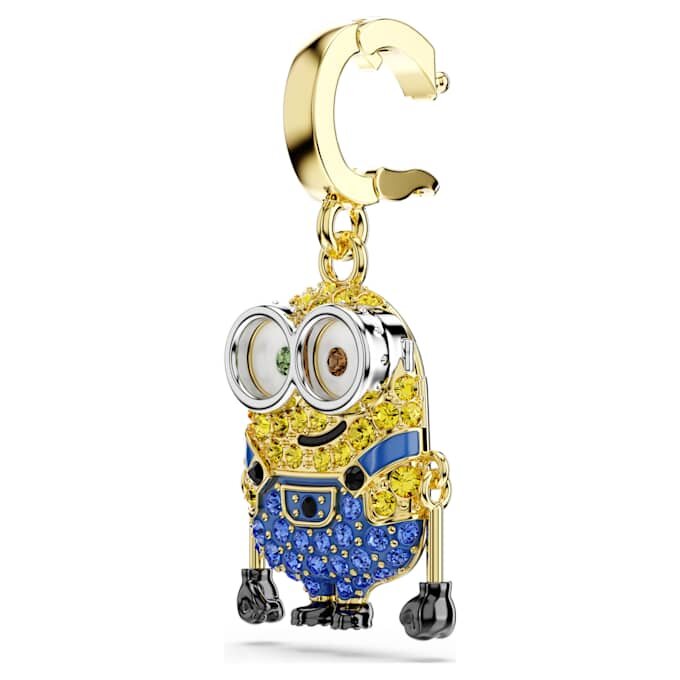 Pendentif Bob Minions pavé, multicolore, plaqué or Pendentif Bob Minions pavé, multicolore, plaqué or