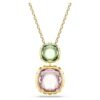 Pendentif Chroma taille coussin, multicolore, plaqué or Pendentif Chroma taille coussin, multicolore, plaqué or