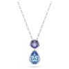 Pendentif Chroma à tailles variées, multicolore, plaqué rhodium Pendentif Chroma à tailles variées, multicolore, plaqué rhodium