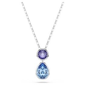 Pendentif Chroma à tailles variées, multicolore, plaqué rhodium
