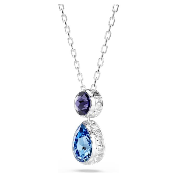 Pendentif Chroma à tailles variées, multicolore, plaqué rhodium Pendentif Chroma à tailles variées, multicolore, plaqué rhodium