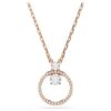 Pendentif Constella pavé, taille ronde, blanc, plaqué or rose Pendentif Constella pavé, taille ronde, blanc, plaqué or rose