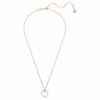 Pendentif Constella pavé, taille ronde, blanc, plaqué or rose Pendentif Constella pavé, taille ronde, blanc, plaqué or rose