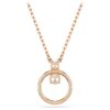 Pendentif Constella pavé, taille ronde, blanc, plaqué or rose Pendentif Constella pavé, taille ronde, blanc, plaqué or rose