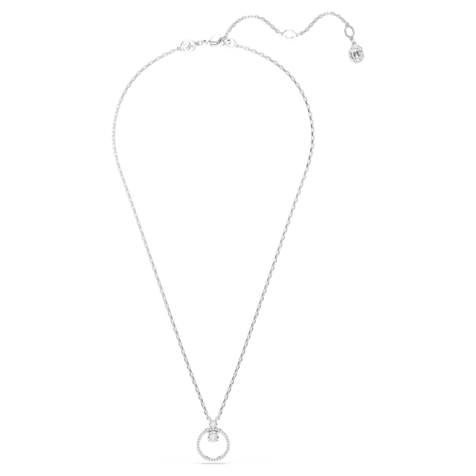 Pendentif Constella pavé, taille ronde, blanc, plaqué rhodium Pendentif Constella pavé, taille ronde, blanc, plaqué rhodium