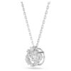 Pendentif Constella, taille ronde, pierre dansante, blanc, plaqué rhodium Pendentif Constella, taille ronde, pierre dansante, blanc, plaqué rhodium
