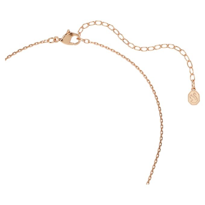 Pendentif Constella, taille ronde, pierre dansante, rose, plaqué or rose Pendentif Constella, taille ronde, pierre dansante, rose, plaqué or rose