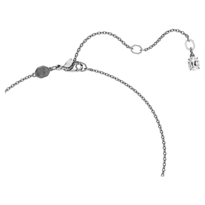 Pendentif croix Insigne, gris, plaqué ruthénium Pendentif croix Insigne, gris, plaqué ruthénium