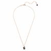 Pendentif Cygne, petit, noir, plaqué or rose Pendentif Cygne, petit, noir, plaqué or rose