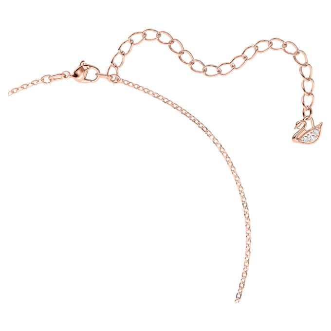 Pendentif Cygne, petit, noir, plaqué or rose Pendentif Cygne, petit, noir, plaqué or rose