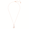 Pendentif cygne, rose, plaqué or rose Pendentif cygne, rose, plaqué or rose