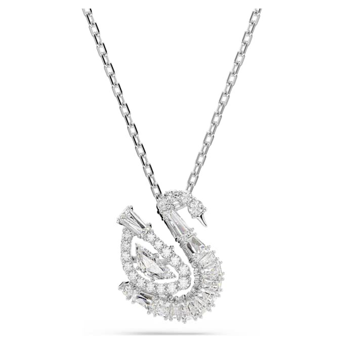 Pendentif Cygne, tailles variées, Cygne, Blanc Pendentif Cygne, tailles variées, Cygne, Blanc