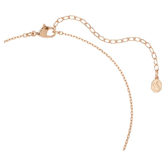Pendentif Cygne à tailles variées, Cygne, Blanc, plaqué or rose Pendentif Cygne à tailles variées, Cygne, Blanc, plaqué or rose