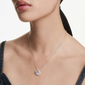 Pendentif Cygne, tailles variées, Cygne, Bleu