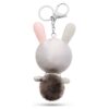 Pendentif de sac Mathilde Lapin, gris, acier inoxydable Pendentif de sac Mathilde Lapin, gris, acier inoxydable