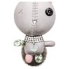 Pendentif de sac Mathilde Lapin, gris, acier inoxydable Pendentif de sac Mathilde Lapin, gris, acier inoxydable