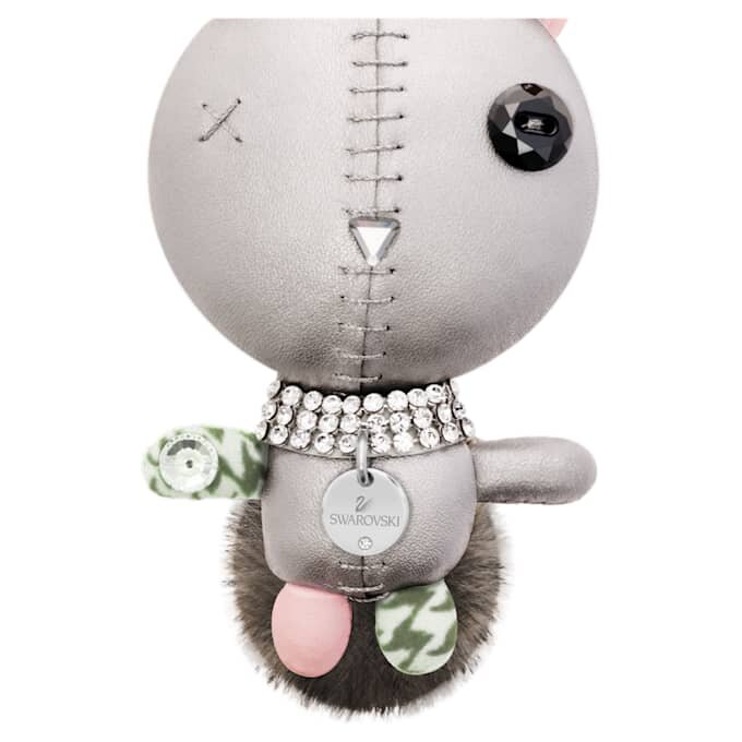 Pendentif de sac Mathilde Lapin, gris, acier inoxydable Pendentif de sac Mathilde Lapin, gris, acier inoxydable