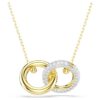 Pendentif Dextera « Interlocking Loop », blanc, plaqué or Pendentif Dextera « Interlocking Loop », blanc, plaqué or