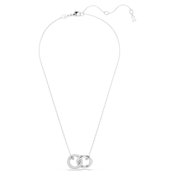 Pendentif Dextera « Interlocking Loop », blanc, plaqué rhodium Pendentif Dextera « Interlocking Loop », blanc, plaqué rhodium