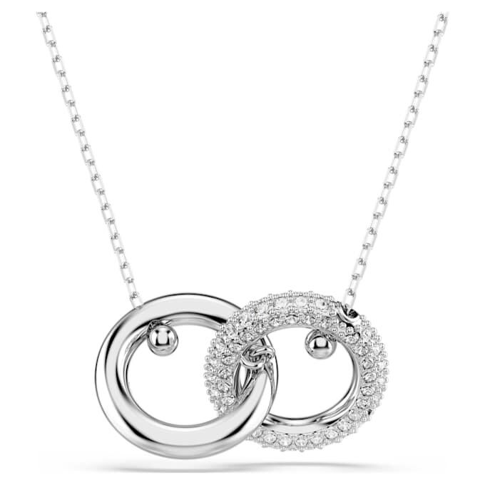 Pendentif Dextera « Interlocking Loop », blanc, plaqué rhodium Pendentif Dextera « Interlocking Loop », blanc, plaqué rhodium