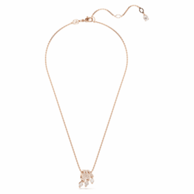 Pendentif dragon et phénix « Griffe de dragon », blanc, plaqué or rose