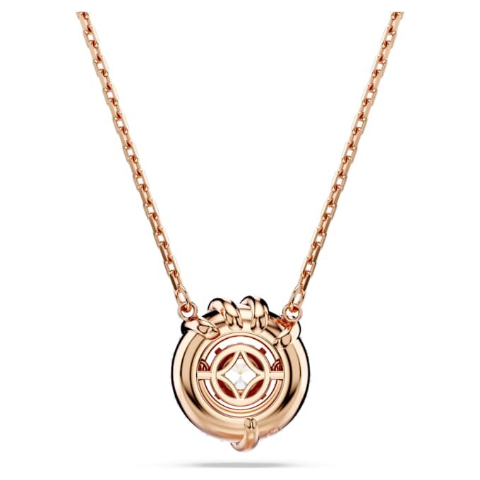 Pendentif dragon et phénix « Griffe de dragon », blanc, plaqué or rose Pendentif dragon et phénix « Griffe de dragon », blanc, plaqué or rose