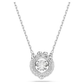 Pendentif Dragon & Phénix « Griffe de dragon », blanc, plaqué rhodium