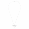 Pendentif et broche Ariana Grande X Swarovski : perle de cristal, tailles variées, libellule, blanc, plaqué rhodium Pendentif et broche Ariana Grande X Swarovski : perle de cristal, tailles variées, libellule, blanc, plaqué rhodium