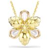 Pendentif et broche Idyllia, tailles variées, fleur, multicolore, plaqué or Pendentif et broche Idyllia, tailles variées, fleur, multicolore, plaqué or