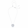 Pendentif et broche « Magic » en forme de flocon de neige, bleu, plaqué rhodium Pendentif et broche « Magic » en forme de flocon de neige, bleu, plaqué rhodium