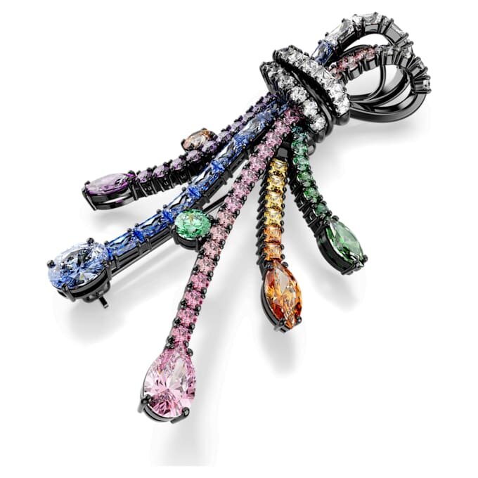Pendentif et broche Matrix, tailles variées, bouquet, multicolore, plaqué ruthénium Pendentif et broche Matrix, tailles variées, bouquet, multicolore, plaqué ruthénium