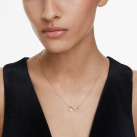 Pendentif Eternity avec diamants synthétiques de 0,35 ct au total, formes variées, or jaune 14 carats