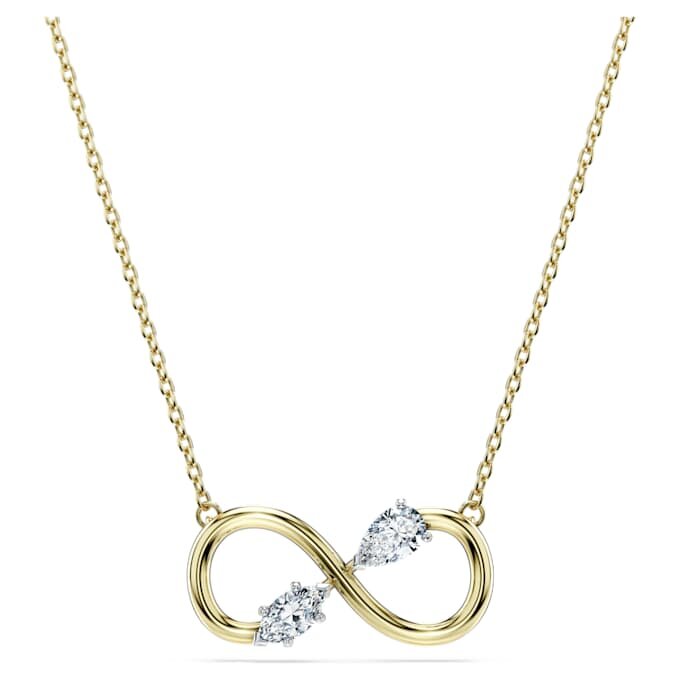 Pendentif Eternity avec diamants synthétiques de 0,35 ct au total, formes variées, or jaune 14 carats Pendentif Eternity avec diamants synthétiques de 0,35 ct au total, formes variées, or jaune 14 carats
