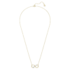 Pendentif Eternity avec diamants synthétiques de 0,35 ct au total, formes variées, or jaune 14 carats Pendentif Eternity avec diamants synthétiques de 0,35 ct au total, formes variées, or jaune 14 carats