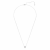 Pendentif Eternity avec diamants synthétiques de 0,5 ct au total, en forme de cœur, en argent sterling Pendentif Eternity avec diamants synthétiques de 0,5 ct au total, en forme de cœur, en argent sterling