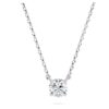 Pendentif Eternity avec diamants synthétiques de 0,5 ct au total, forme ronde, argent sterling Pendentif Eternity avec diamants synthétiques de 0,5 ct au total, forme ronde, argent sterling