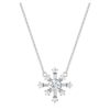 Pendentif Galaxy avec diamants synthétiques 0,5 ct au total, forme ronde, or blanc 14 carats Pendentif Galaxy avec diamants synthétiques 0,5 ct au total, forme ronde, or blanc 14 carats