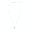 Pendentif Galaxy avec diamants synthétiques 0,5 ct au total, forme ronde, or blanc 14 carats Pendentif Galaxy avec diamants synthétiques 0,5 ct au total, forme ronde, or blanc 14 carats