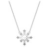 Pendentif Galaxy avec diamants synthétiques 0,5 ct au total, forme ronde, or blanc 14 carats Pendentif Galaxy avec diamants synthétiques 0,5 ct au total, forme ronde, or blanc 14 carats