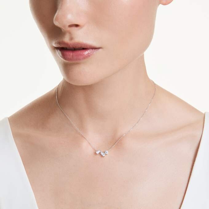 Pendentif Galaxy avec diamants synthétiques, 0,82 ct au total, formes variées, argent sterling Pendentif Galaxy avec diamants synthétiques, 0,82 ct au total, formes variées, argent sterling