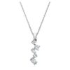 Pendentif Galaxy avec diamants synthétiques de 0,9 ct au total, formes variées, or blanc 14 carats Pendentif Galaxy avec diamants synthétiques de 0,9 ct au total, formes variées, or blanc 14 carats