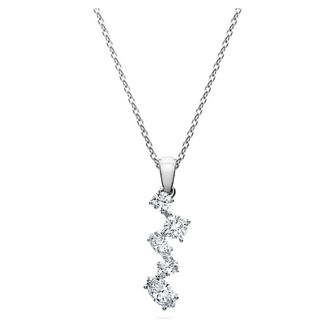 Pendentif Galaxy avec diamants synthétiques de 0,9 ct au total, formes variées, or blanc 14 carats Pendentif Galaxy avec diamants synthétiques de 0,9 ct au total, formes variées, or blanc 14 carats