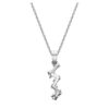 Pendentif Galaxy avec diamants synthétiques de 0,9 ct au total, formes variées, or blanc 14 carats Pendentif Galaxy avec diamants synthétiques de 0,9 ct au total, formes variées, or blanc 14 carats