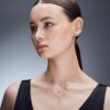 Boucles d’oreilles Galaxy avec diamants synthétiques, 0,5 ct au total, forme ronde, or blanc 14 carats Boucles d’oreilles Galaxy avec diamants synthétiques, 0,5 ct au total, forme ronde, or blanc 14 carats