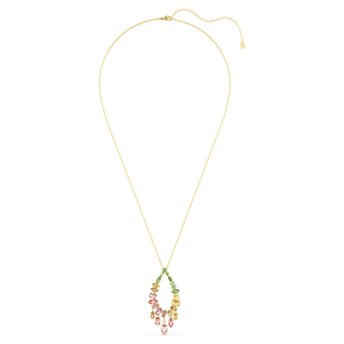 Pendentif Gema, tailles variées, multicolore, plaqué or Pendentif Gema, tailles variées, multicolore, plaqué or