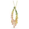 Pendentif Gema, tailles variées, multicolore, plaqué or Pendentif Gema, tailles variées, multicolore, plaqué or