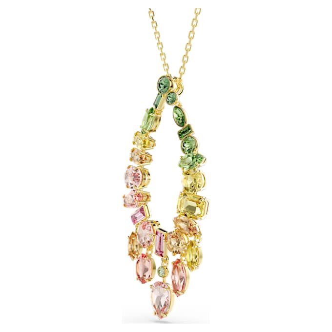Pendentif Gema, tailles variées, multicolore, plaqué or Pendentif Gema, tailles variées, multicolore, plaqué or