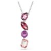 Pendentif Gema, tailles variées, rose, plaqué rhodium Pendentif Gema, tailles variées, rose, plaqué rhodium